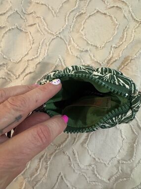 Free People Green Printed Wristlet Pouch